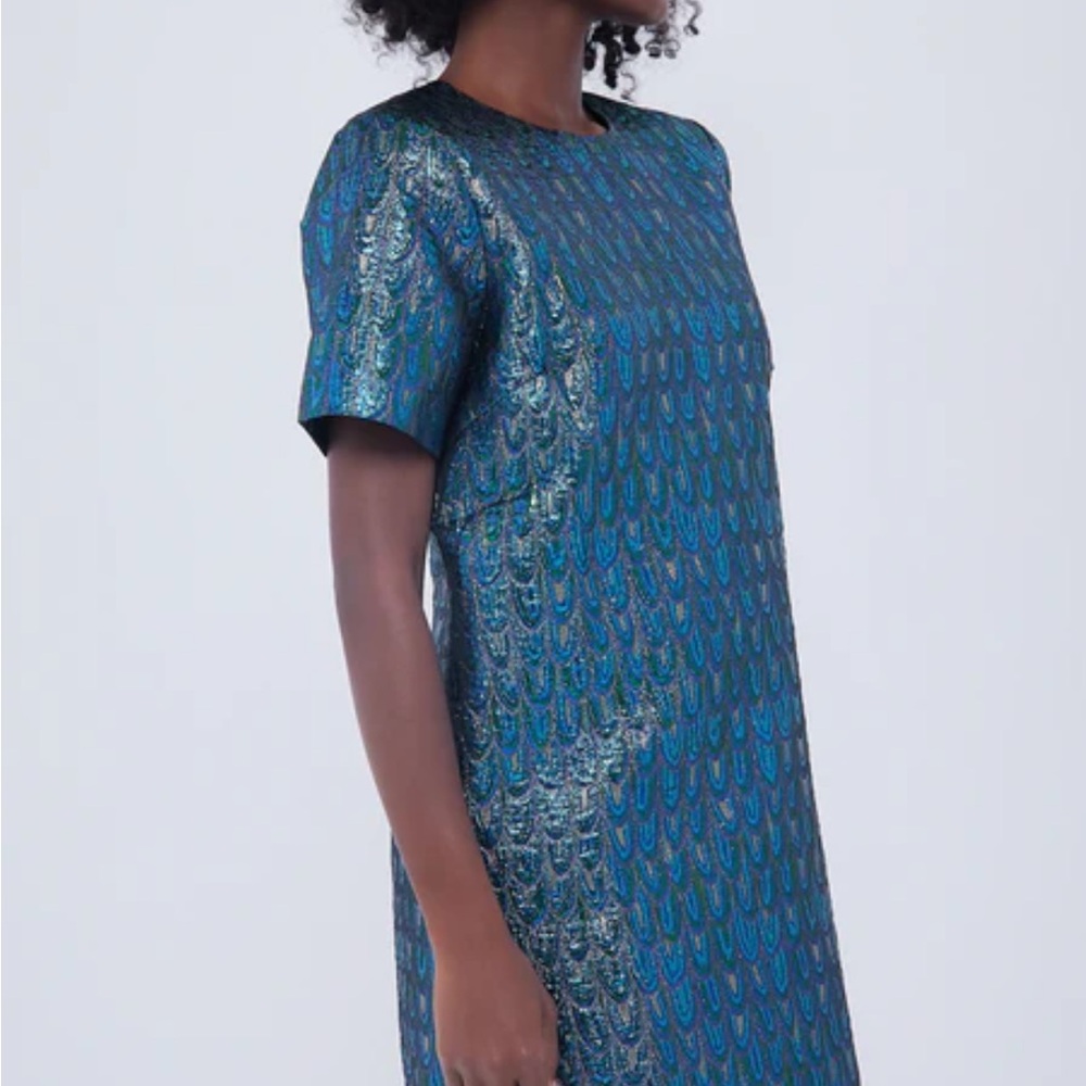 Pavo Jacquard Mae Dress